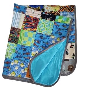 HANDMADE Patchwork Baby Crib Quilt Blanket - Approx. 34 x 38 inches